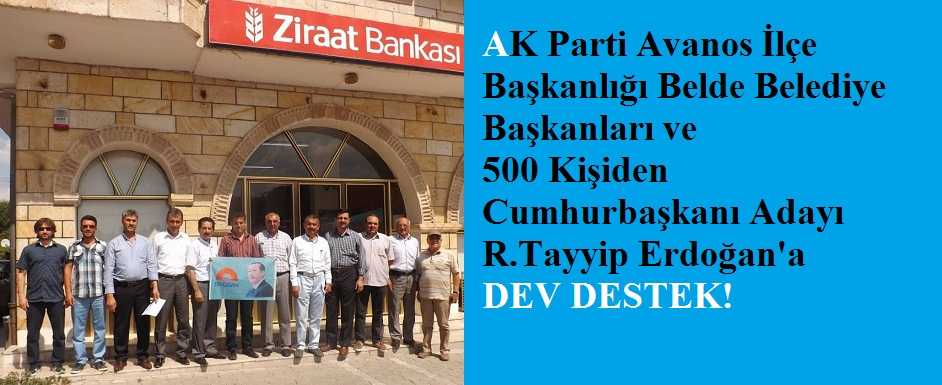 Avanos’tan Cumhurbaşkanı Adayı Erdoğan’a Dev Destek