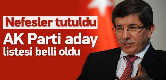 AK Parti Aday Listesi Belli Oldu