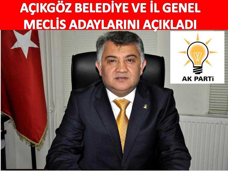 AK Parti İl Genel Meclisi ve Belediye Meclis Adaylarını Açıkladı