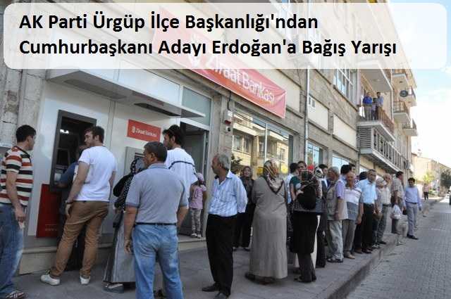 AK Partililerden Cumhurbaşkanı Adayı Erdoğan İçin Bağış Yarışı