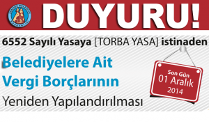 Avanos Belediyesi Torba Yasa İle İlgili Olarak Son Duyurusunu Yaptı
