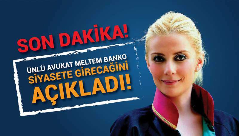 Avukat Meltem Banko AK Parti Ankara 1. B&ouml;lge Milletvekili Aday Adayı