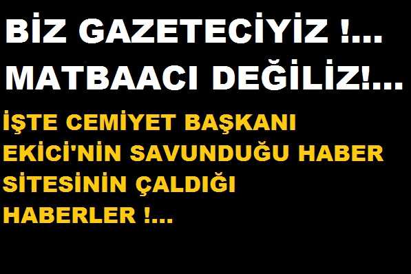 Biz Gazeteciyiz Matbaacı Değiliz!..