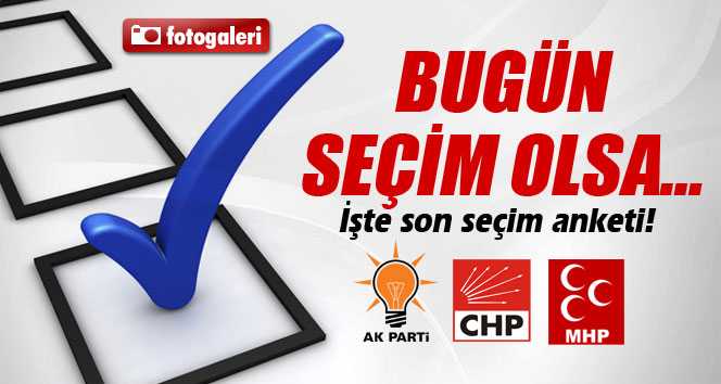Bugün Seçim Olsa, Hangi Parti Ne Kadar Oy Alır?