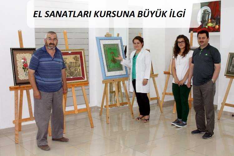El Sanatları Kurslarına İlgi Büyük 