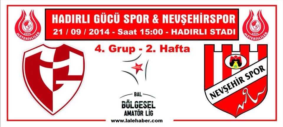 Nevşehirspor, Deplasmanda Hadırlıgücü spor İle Karşılaşacak