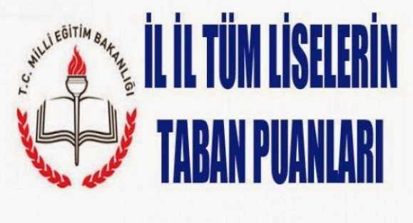 MEB 2015 Lise Taban Puanları