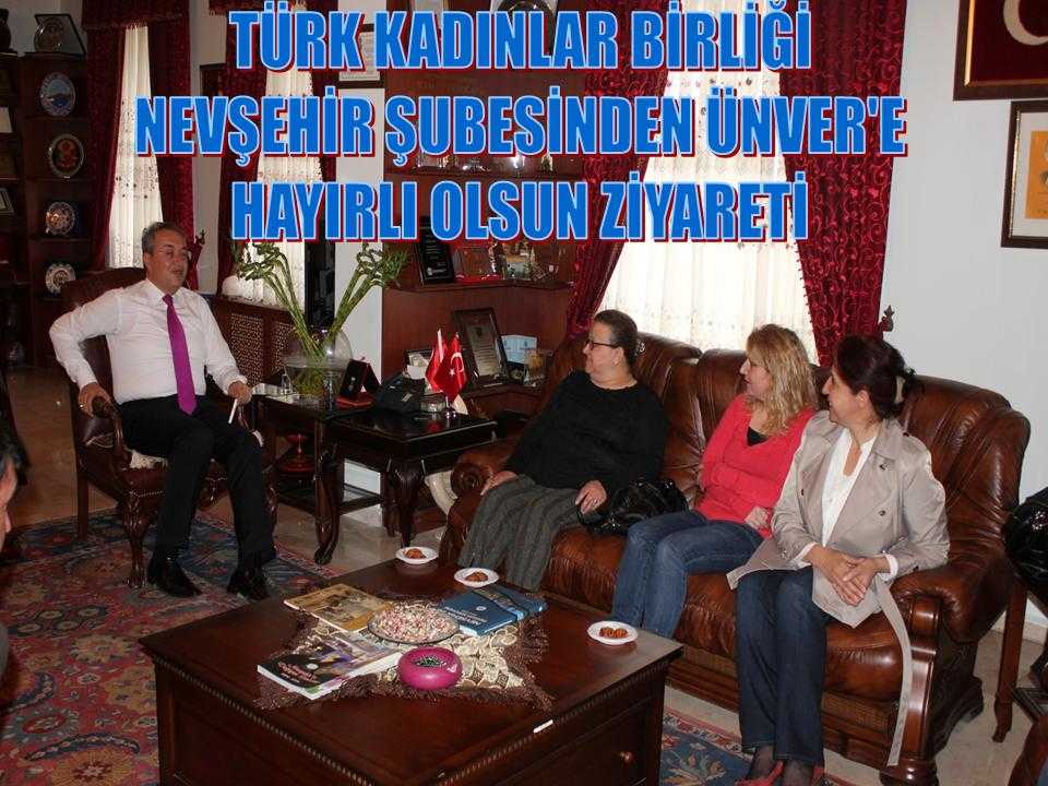 Türk Kadınlar Birliği Nevşehir Şube Yöneticileri Hayırlı Olsun Ziyaretinde 