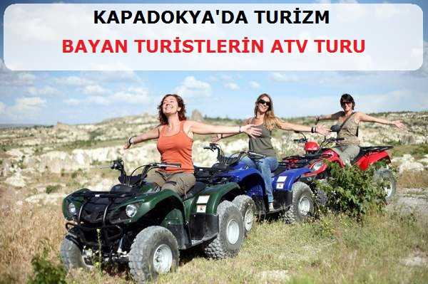 Kapadokya’da Bayan Turistlerin ATV Keyfi