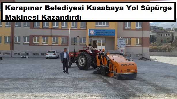 Karapınar Belediyesi Yol Süpürge Makinesi Aldı 