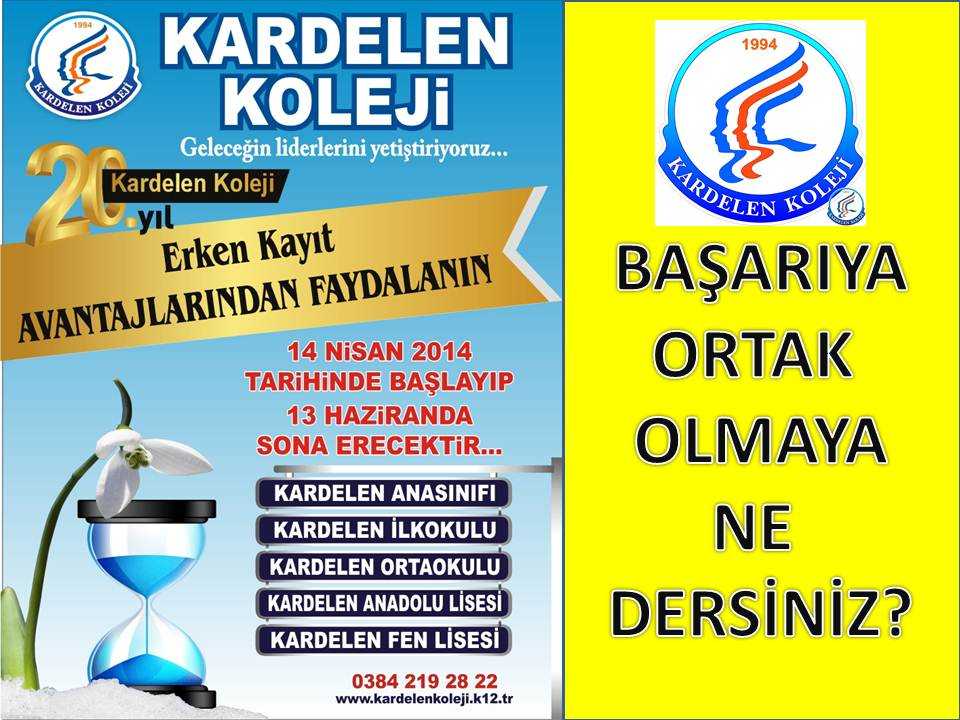 Kardelen Koleji Erken Kayıtları Başlıyor