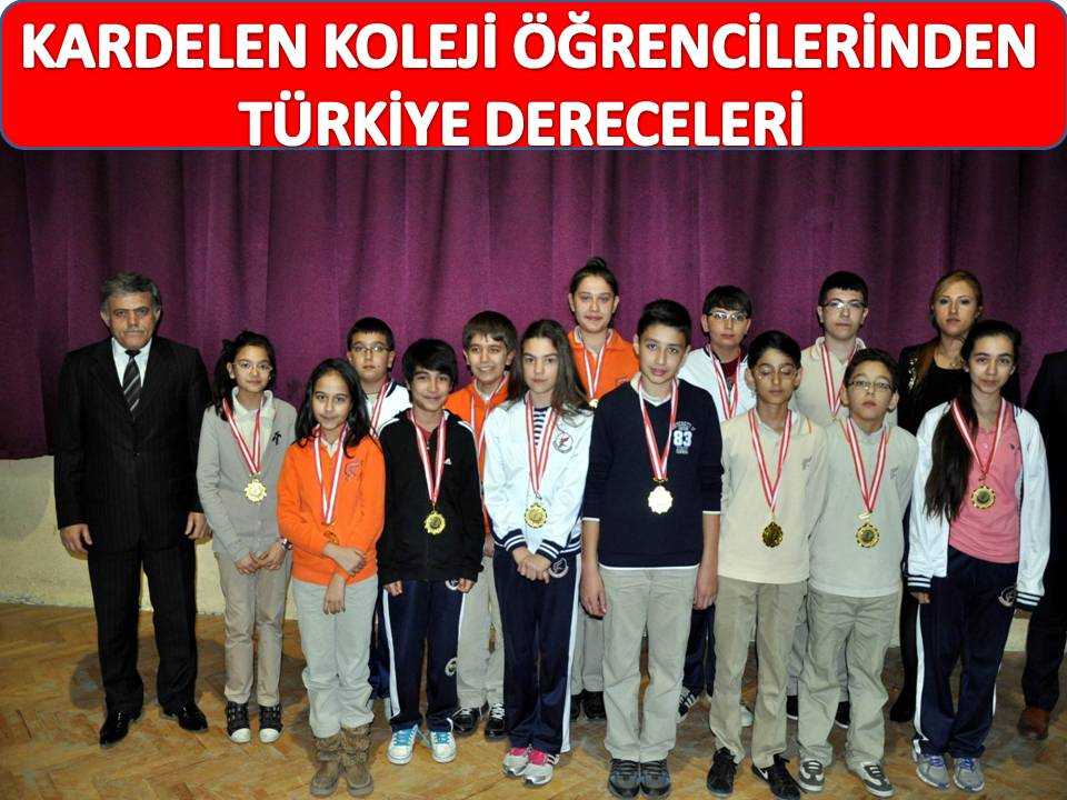 Kardelen Koleji Coşku Yayınlarında Yine Türkiye Dereceleri Elde Etti