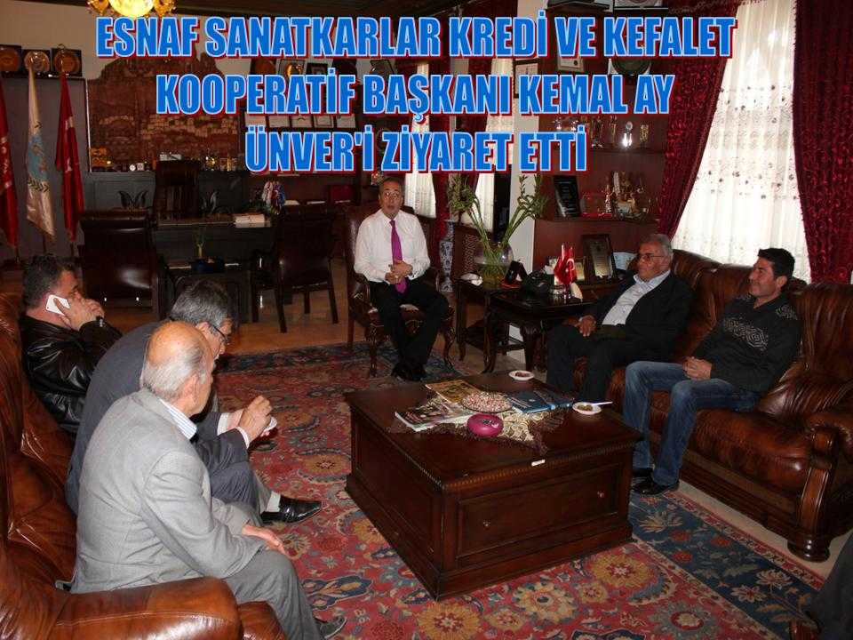 Esnaf  Sanatkarlar Kredi Ve Kefalet Kooperatifi Başkanı Ay, Ünver’i Ziyaret Etti 