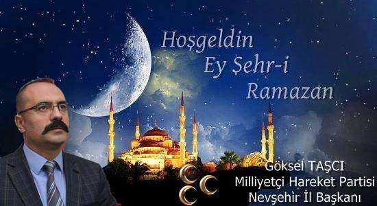 MHP İl Başkanı Taşçı Ramazan Ayı Mesajı Yayımladı