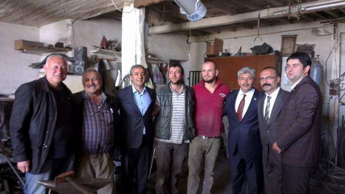 MHP Milletvekili Adayları Avanos Sanayi Esnaflarını Ziyaret Etti