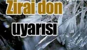 Nevşehir’de Zirai Don Tehlikesi 04 Aralık’a Kadar Sürüyor
