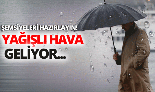 Nevşehir’e Yağışlı Hava Geliyor