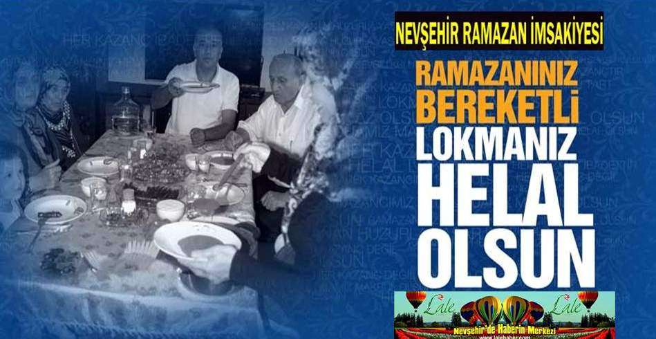 Nevşehir İftar Saatleri (Ramazan İmsakiyesi 2014)