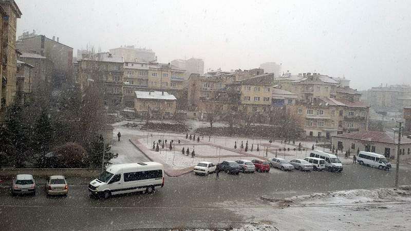 Nevşehir&rsquo;de Kar Yağışı Başladı