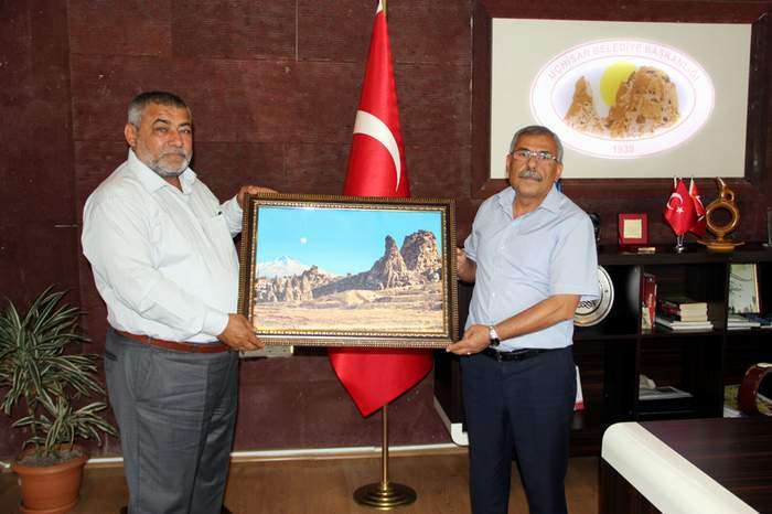 Nevşehirliler Derneği Başkanı Mustafa Şen Uçhisar Belediyesini Ziyaret Etti
