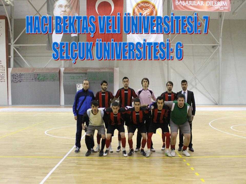 Hacı Bektaş Veli Üniversitesi Futasal Takımı Galip Geldi