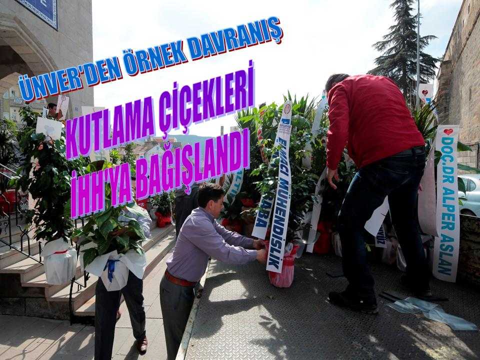 Bağışlanan Çiçekler İhh’ya 2500 Tl Gelir Getirdi