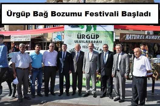 &Uuml;rg&uuml;p Bağ Bozumu Festivali Başladı