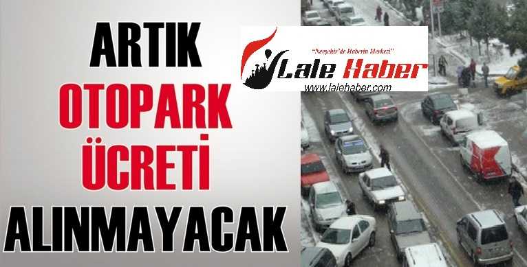 Artık Yoldan Otopark Ücreti Alınamayacak !