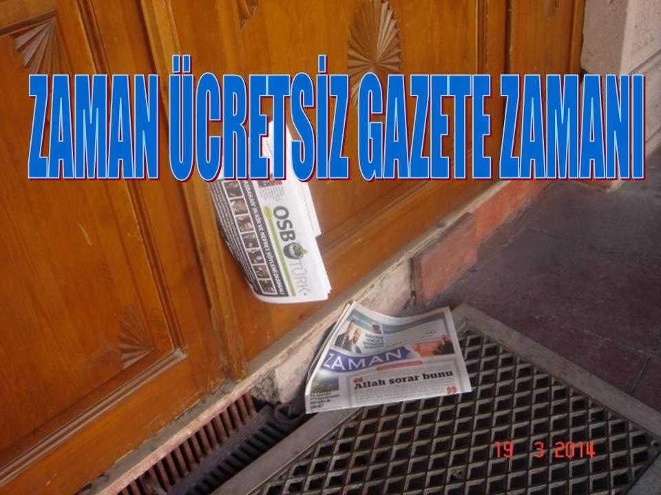 Zaman Ücretsiz Gazete Zamanı