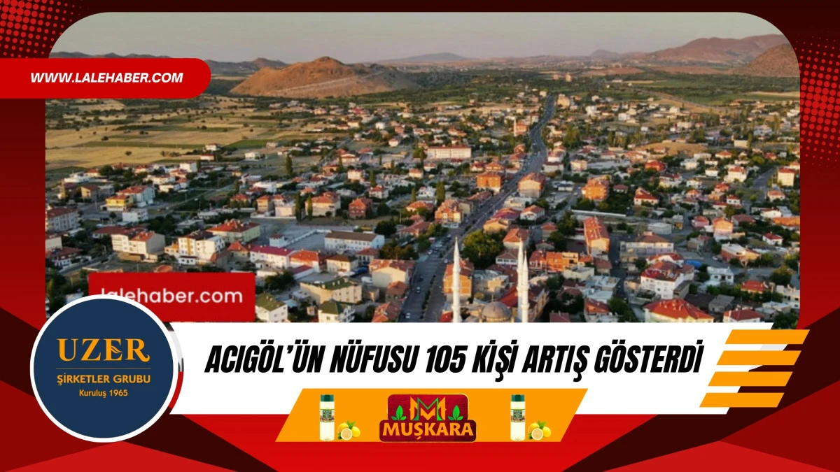 Acıg&ouml;l&rsquo;&uuml;n n&uuml;fusu 105 kişi arttı