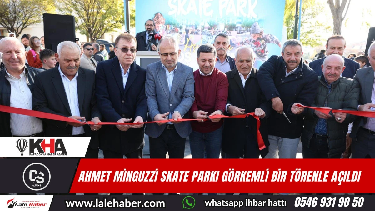 Ahmet Minguzzi Skate Park görkemli bir törenle açıldı