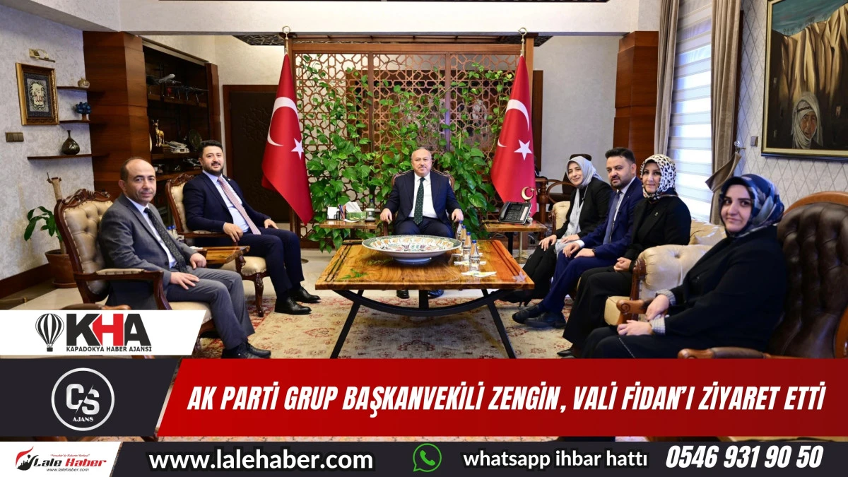 AK Parti Grup Başkanvekili Özlem Zengin, Vali Fidan’ı ziyaret etti