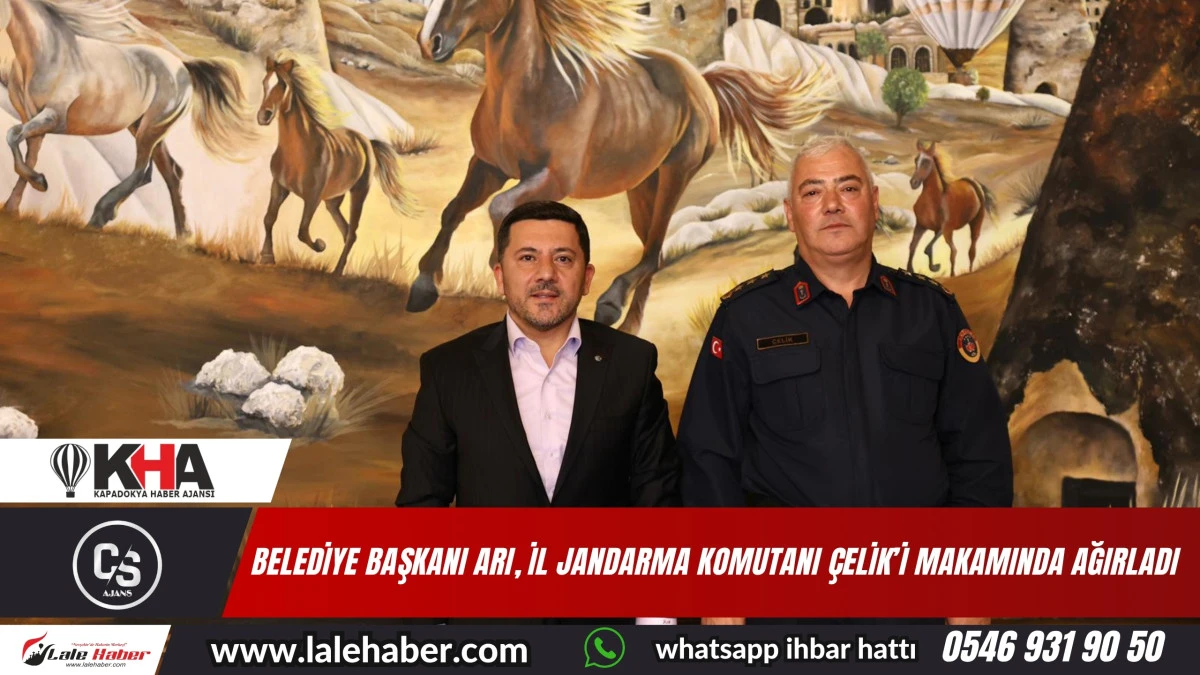 Başkan Arı, İl Jandarma Komutanı Çelik’i makamında ağırladı