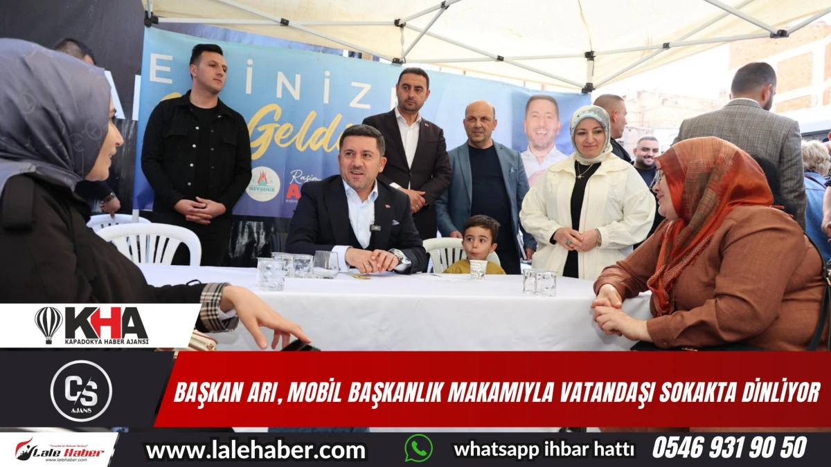Başkan Arı, mobil başkanlık makamıyla vatandaşı sokakta dinliyor