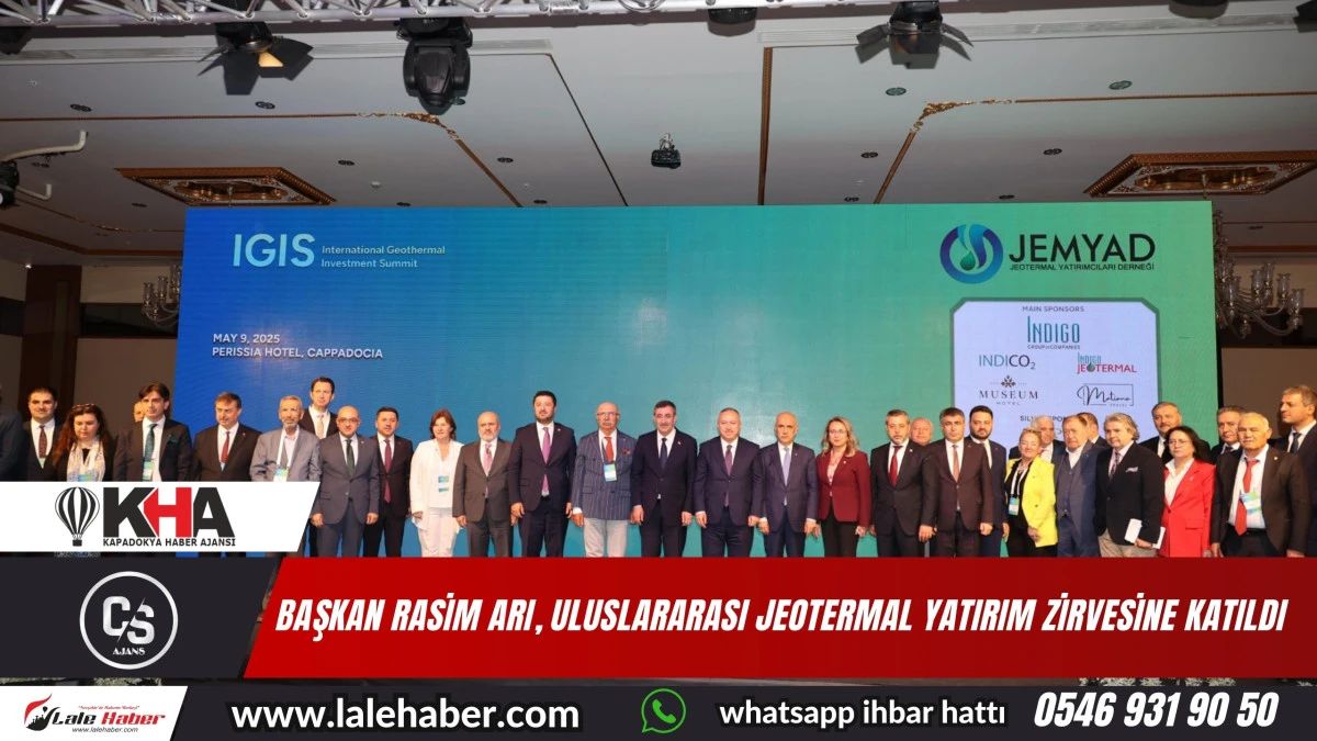 Başkan Rasim Arı, Uluslararası Jeotermal yatırım zirvesine katıldı