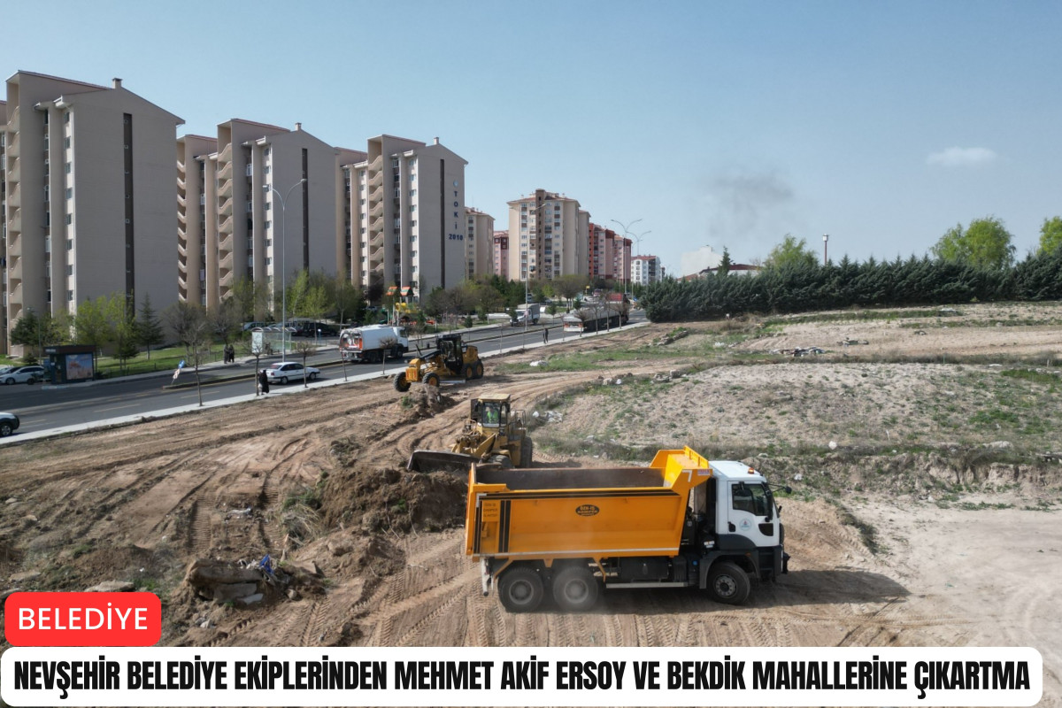 Belediye ekiplerinden Mehmet Akif Ersoy ve Bekdik mahallerine çıkartma