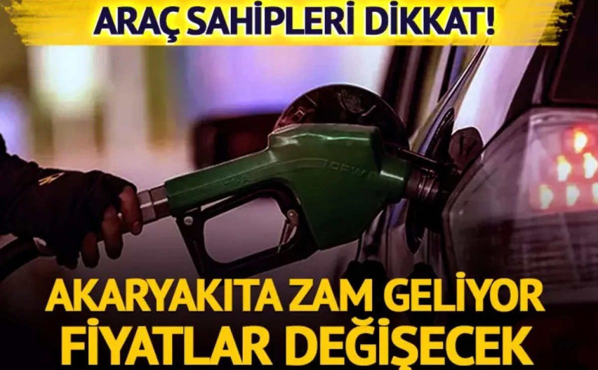 Benzine bu gece zam geliyor