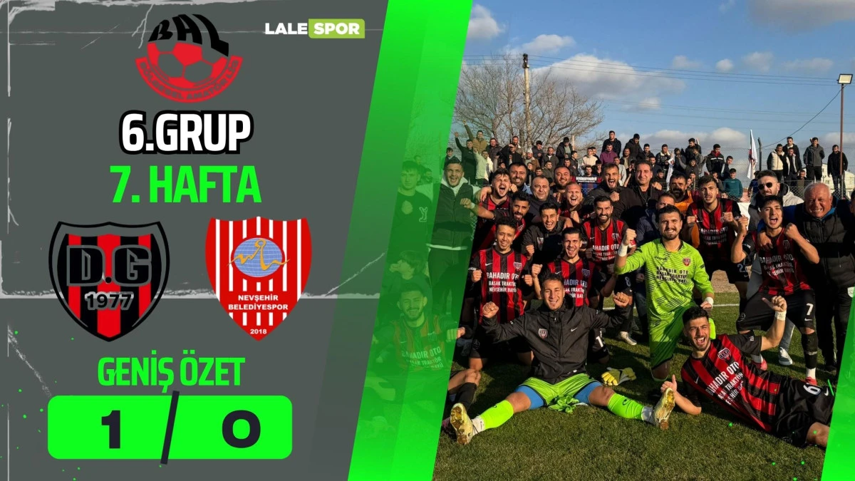 Derinkuyugücü: 1 Nevşehir Belediyespor: 0 (Maçın Geniş özeti)