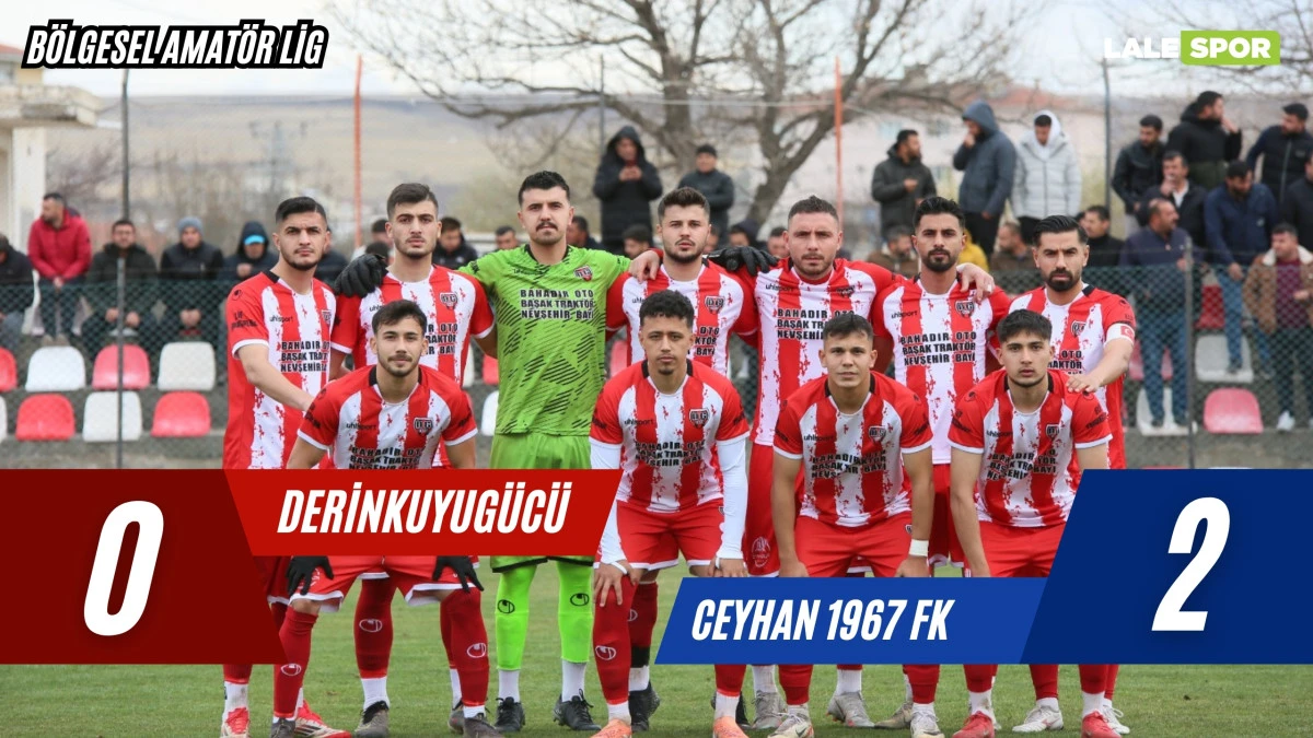 Derinkuyugücü, Ceyhan FK'ya 2-0 mağlup oldu