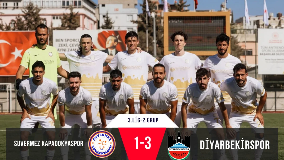 Suvermez Kapadokyaspor, Diyarbekirspor'a 3-1 mağlup oldu