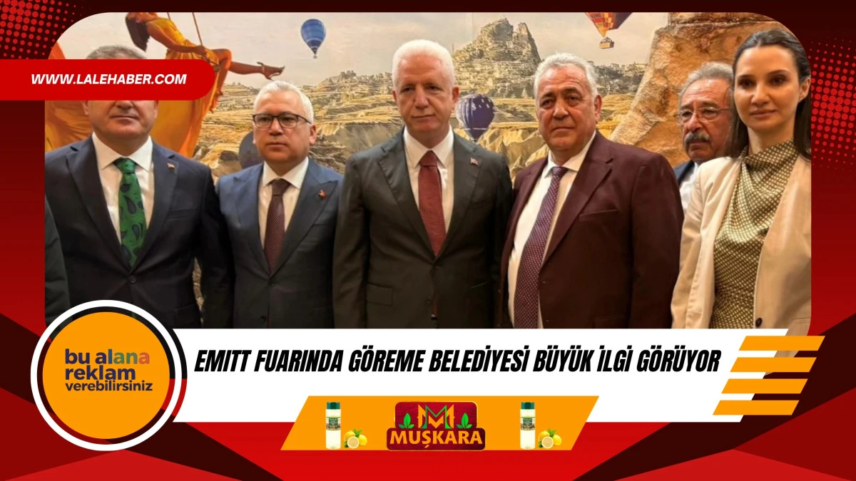 EMITT Fuarında G&ouml;reme Belediyesi standı b&uuml;y&uuml;k ilgi g&ouml;r&uuml;yor