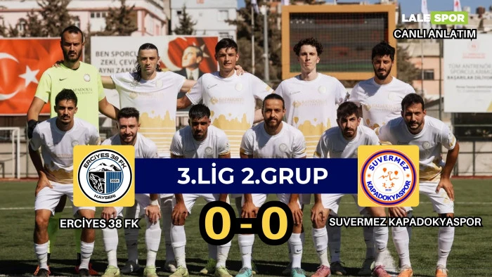 Erciyes 38 FK: 0 Suvermez Kapadokyaspor: 0 (Canlı)