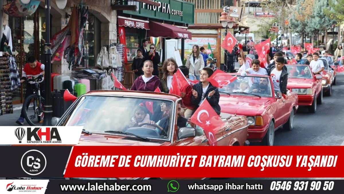 Göreme'de Cumhuriyet Bayramı coşkusu yaşandı