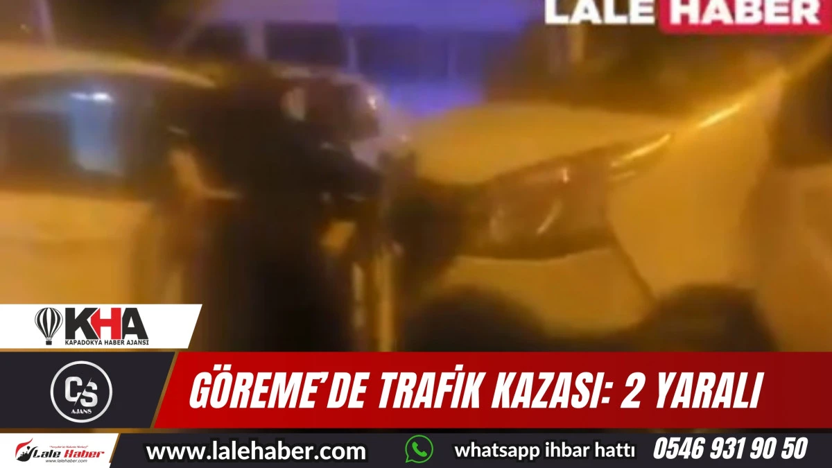 Göreme'de trafik kazası: 2 yaralı