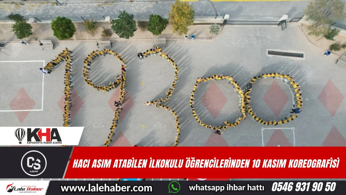 Hacı Asım Atabilen İlkokulu öğrencilerinden 10 Kasım koreografisi