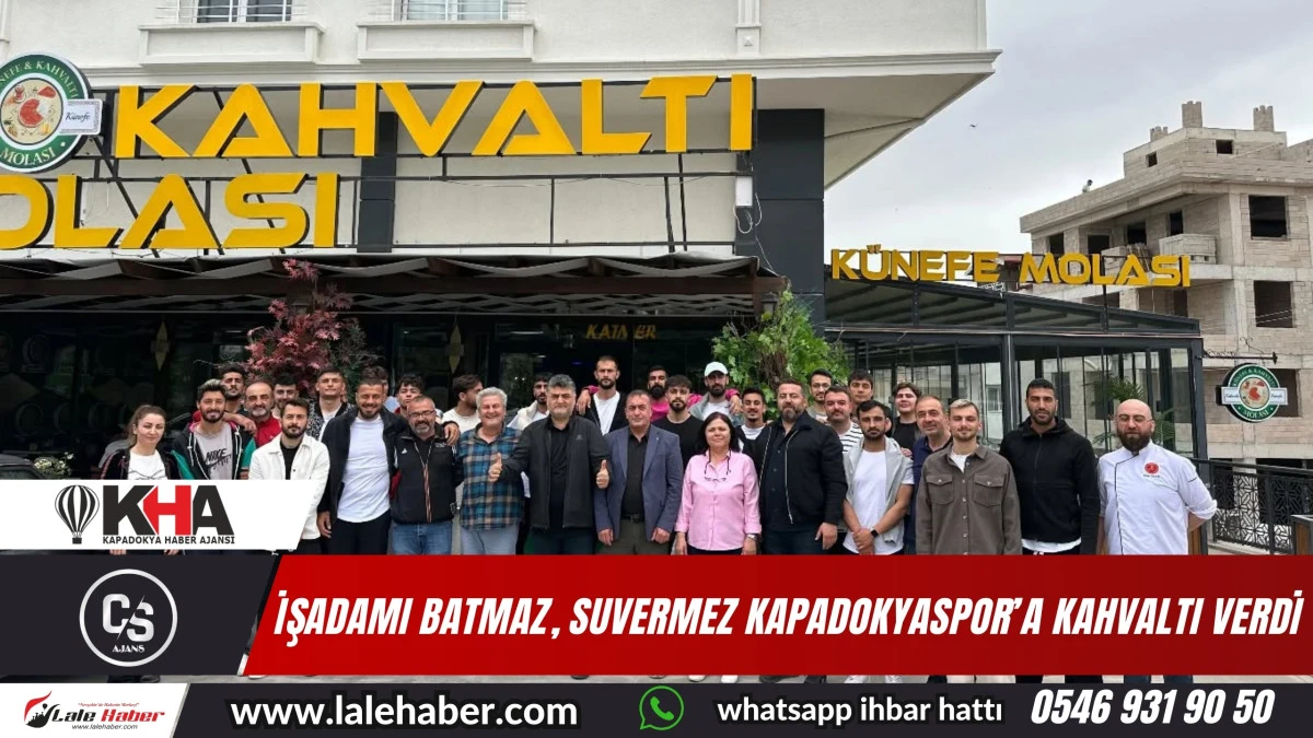 İşadamı Mustafa Batmaz, Suvermez Kapadokyaspor'a kahvaltı verdi
