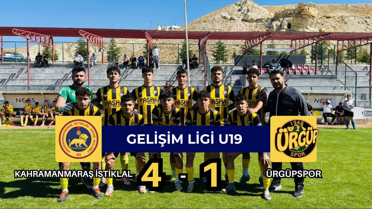 Kahramanmaraş İstiklalspor: 4 Ürgüpspor: 1 (U19 Ligi)