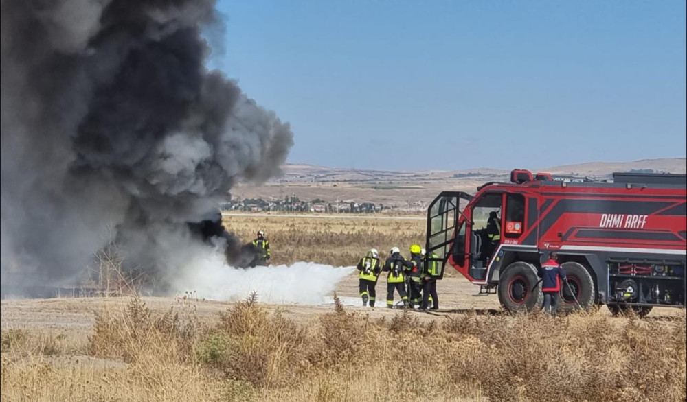 Kapadokya Havalimanı’nda “Ateşli Yangın Tatbikatı” yapıldı