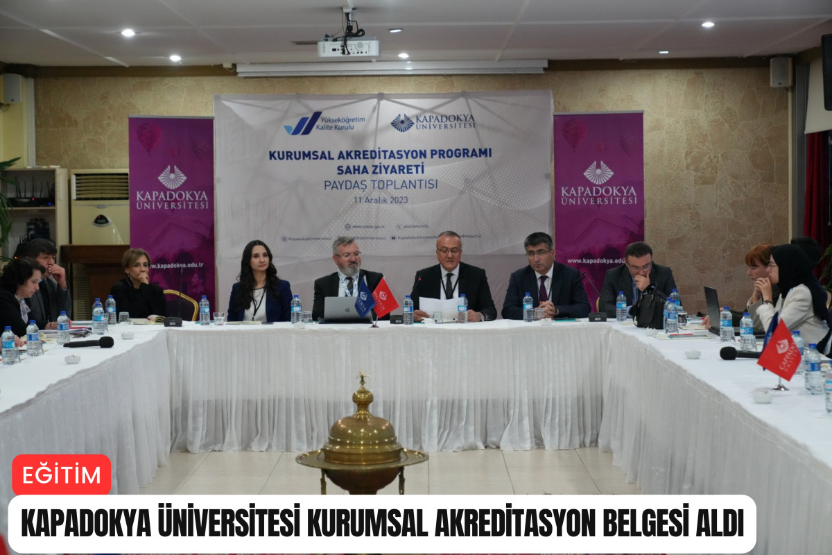 Kapadokya Üniversitesi kurumsal akreditasyon belgesi aldı