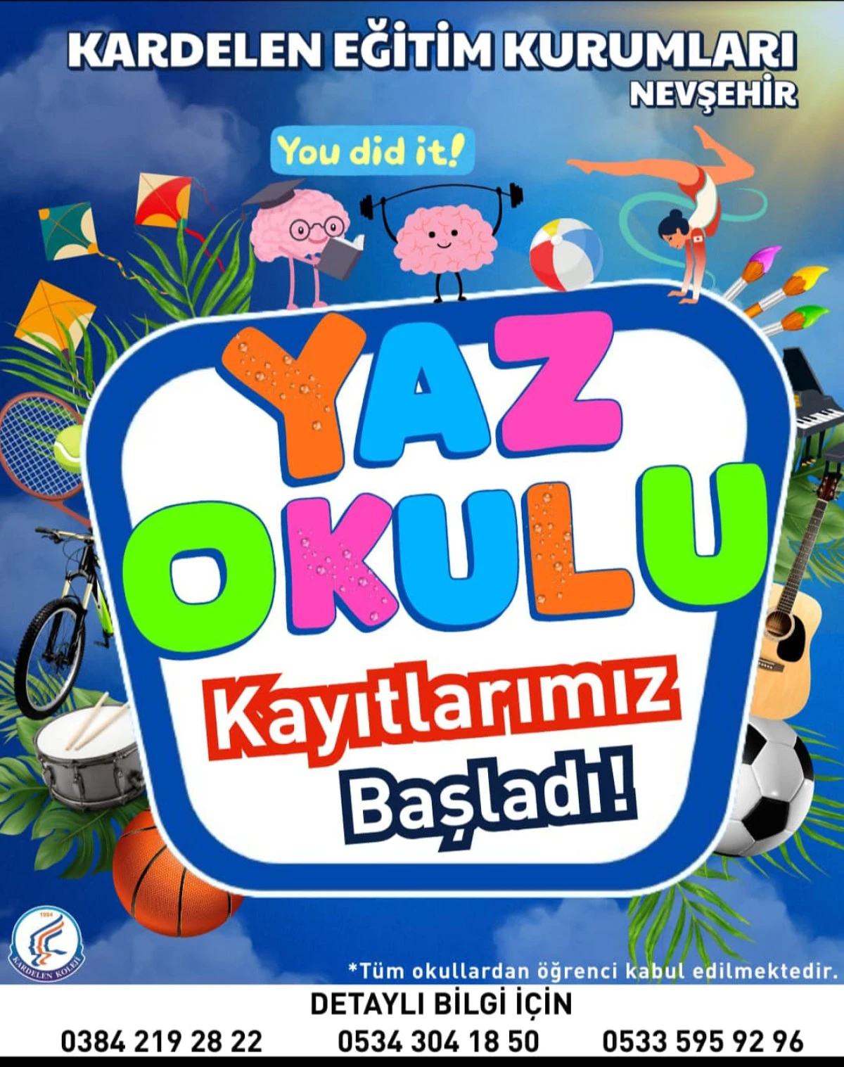 Kardelen Eğitim Kurumları Yaz Okulu kayıtları başladı!